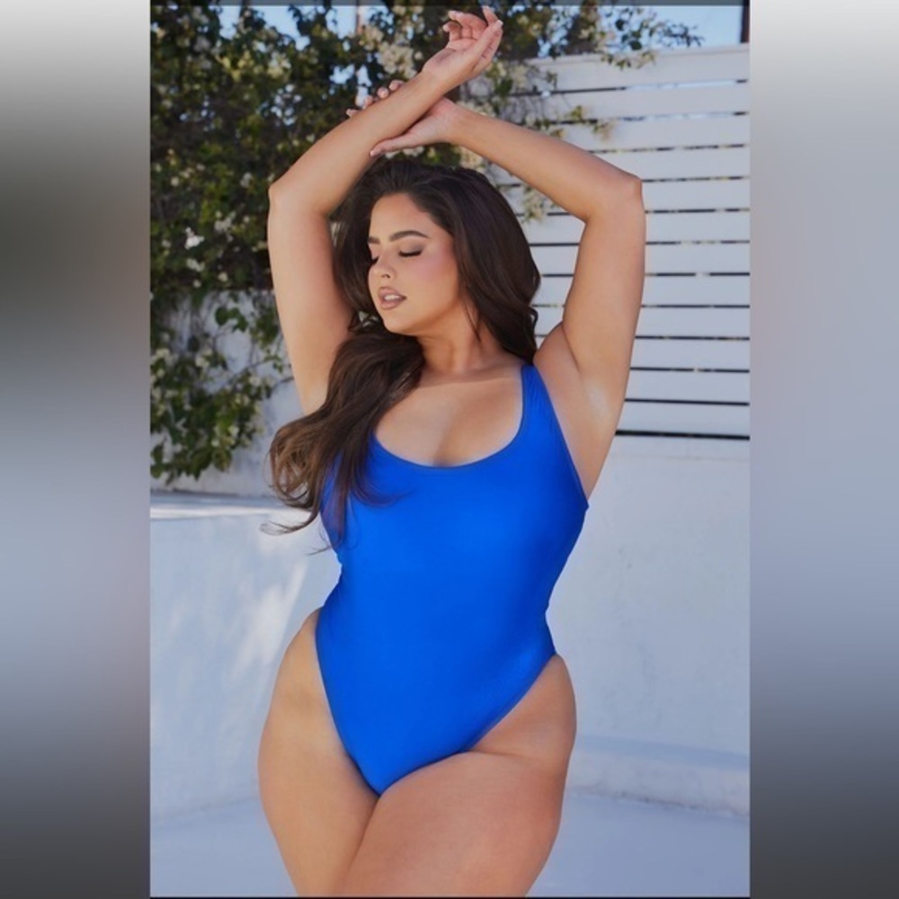 Brand New Fashion Nova Swimsuit, Blue - Size 3X